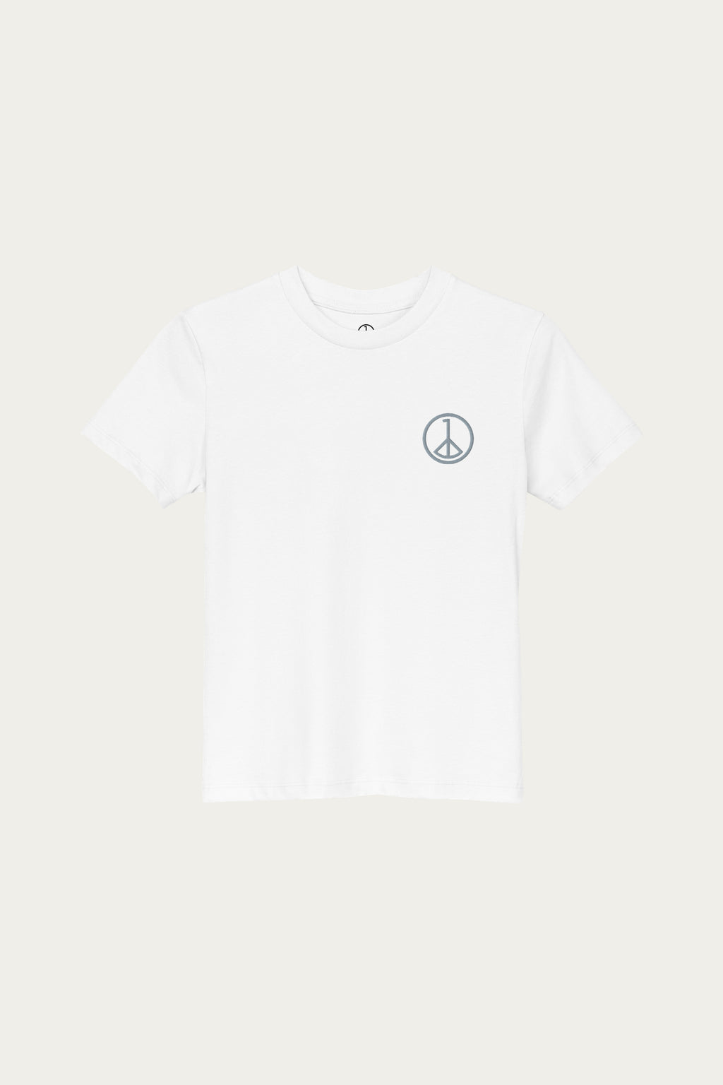 Andre Blunt kids tee in white, alternate view