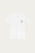 Kids Tee, White by Andre Blunt, shown on a Cloud White ground
