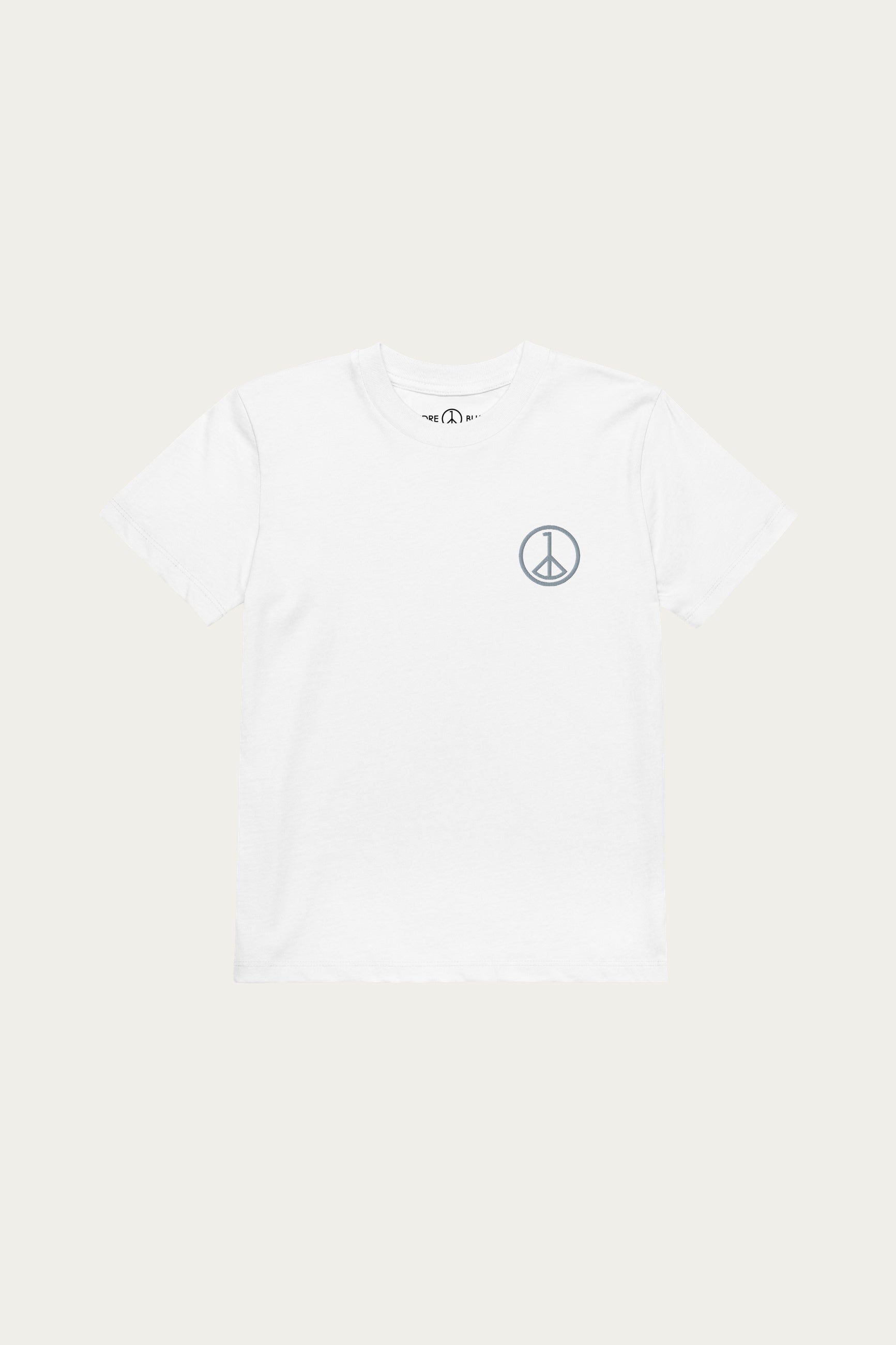 Andre Blunt organic cotton kids tee in white