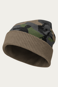 Knitted Beanie, Peanut Camo, front