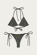 Andre Blunt Line Art string bikini in gold, front