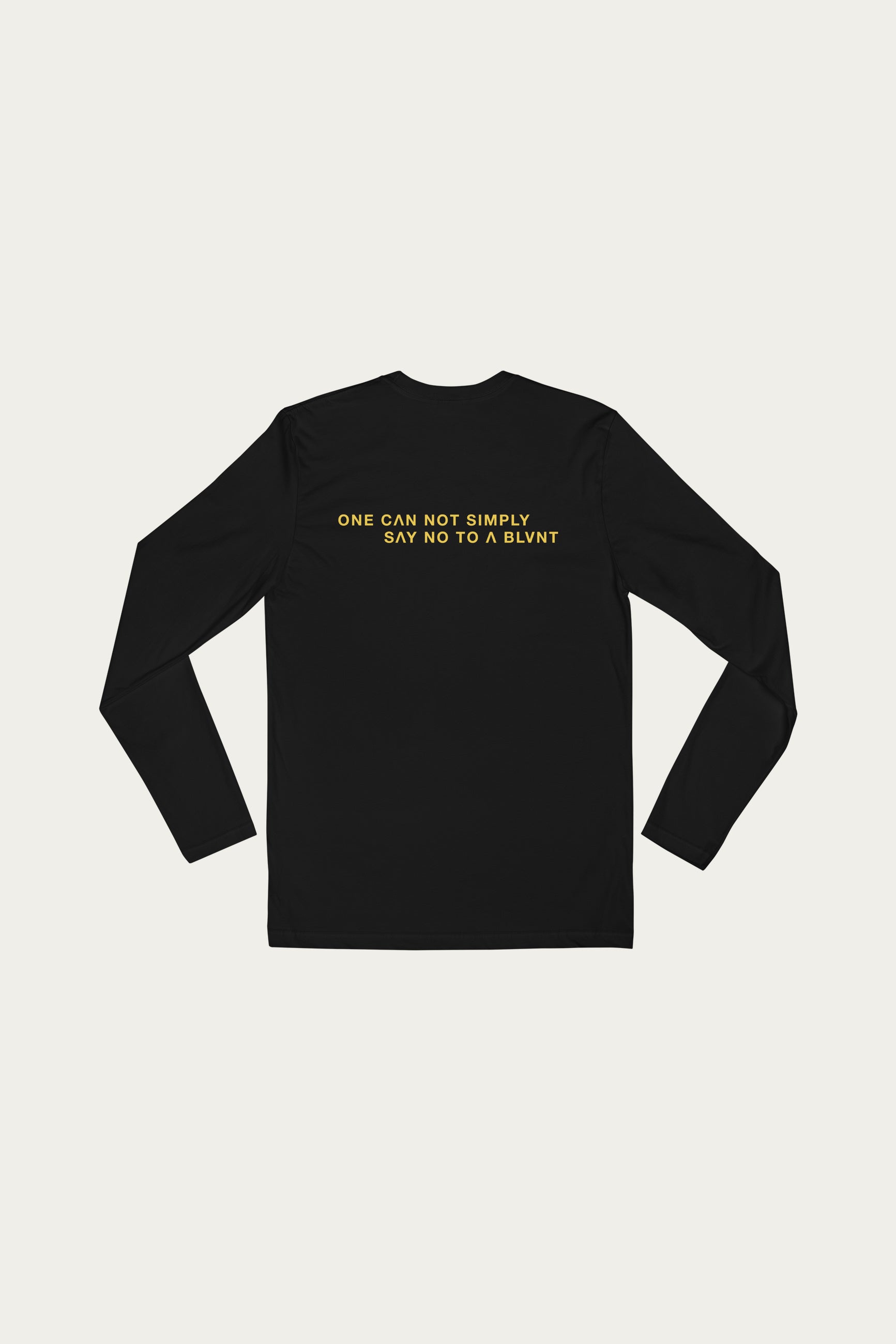 Andre Blunt long-sleeve tee in black, back