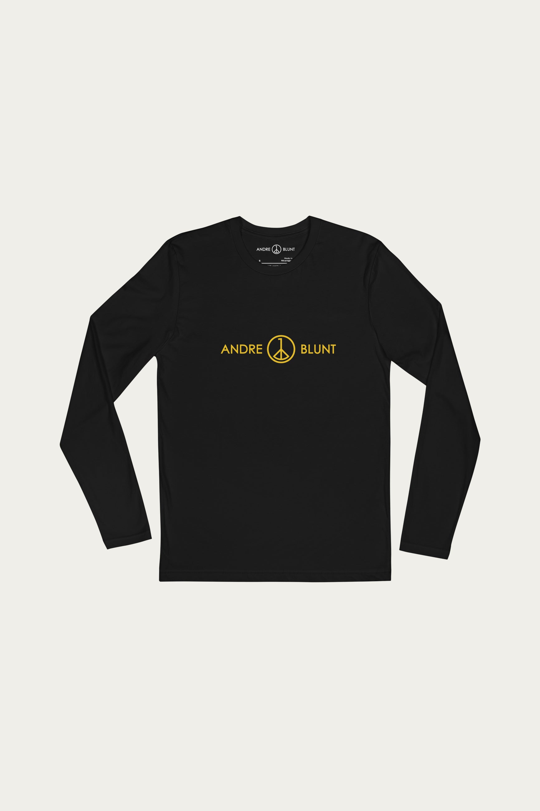 Andre Blunt long-sleeve tee in black, front