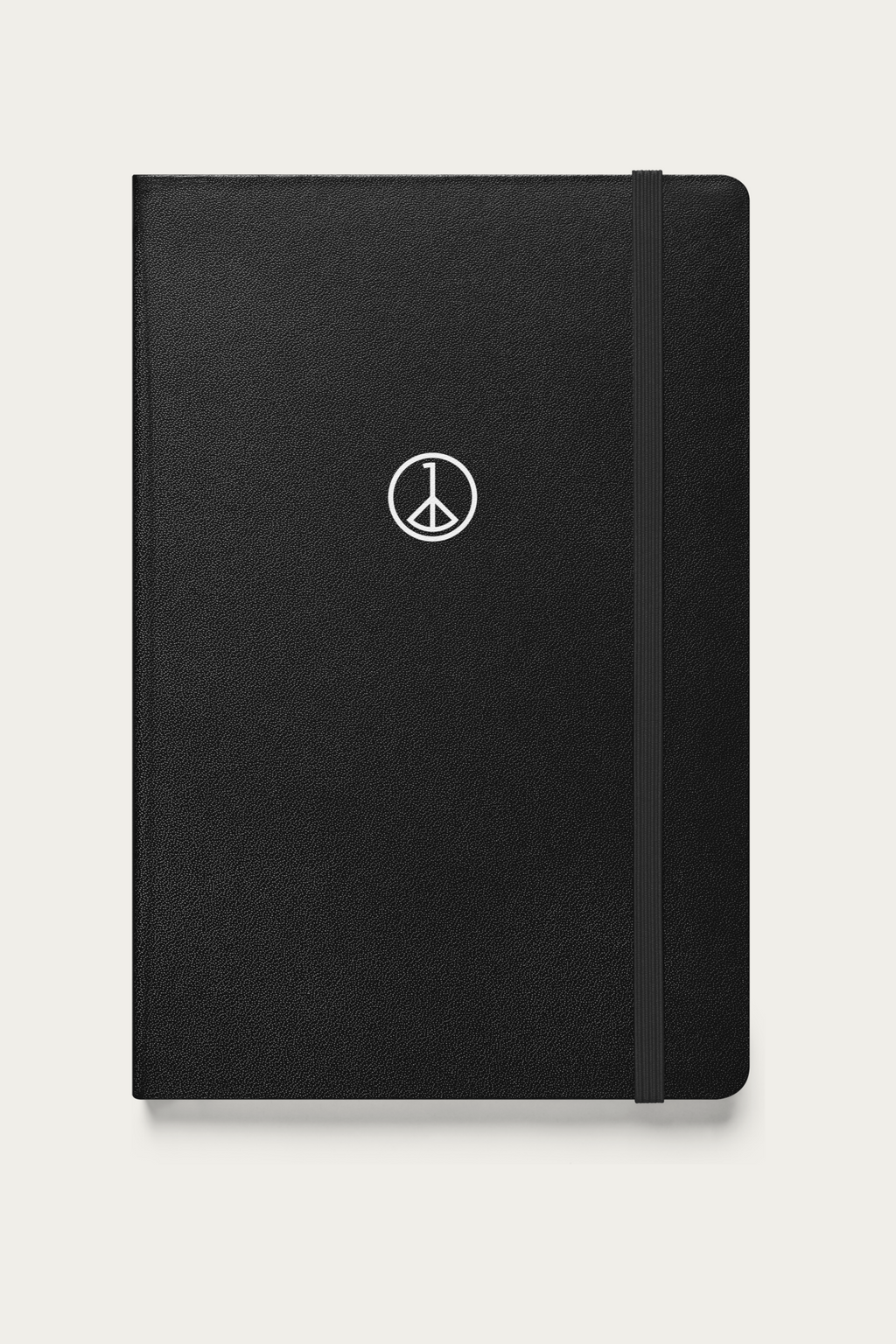 Notebook, Black by Andre Blunt, front, on a Cloud White ground