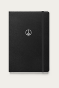 Notebook, Black by Andre Blunt, front, on a Cloud White ground