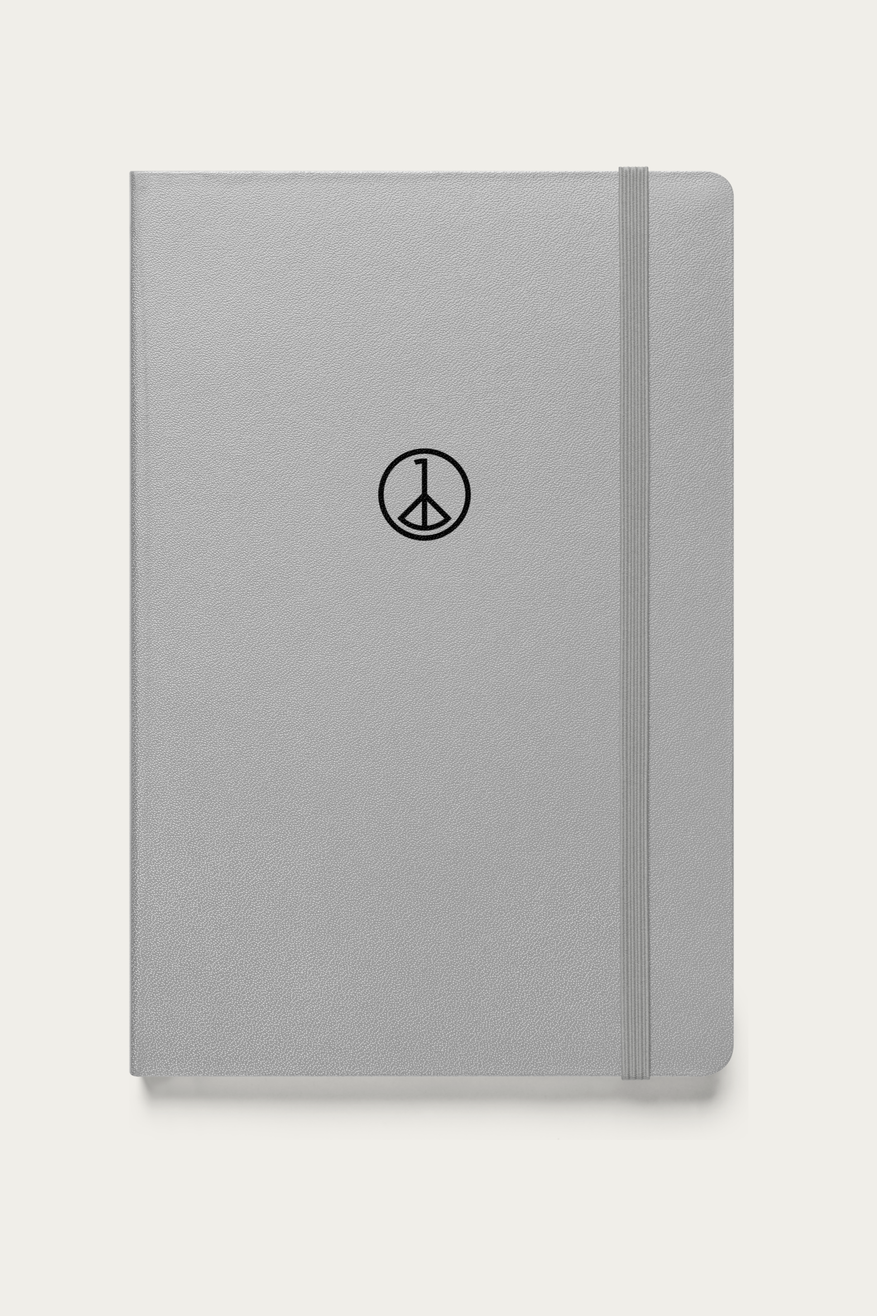 Notebook, Silver by Andre Blunt, front, on a Cloud White ground