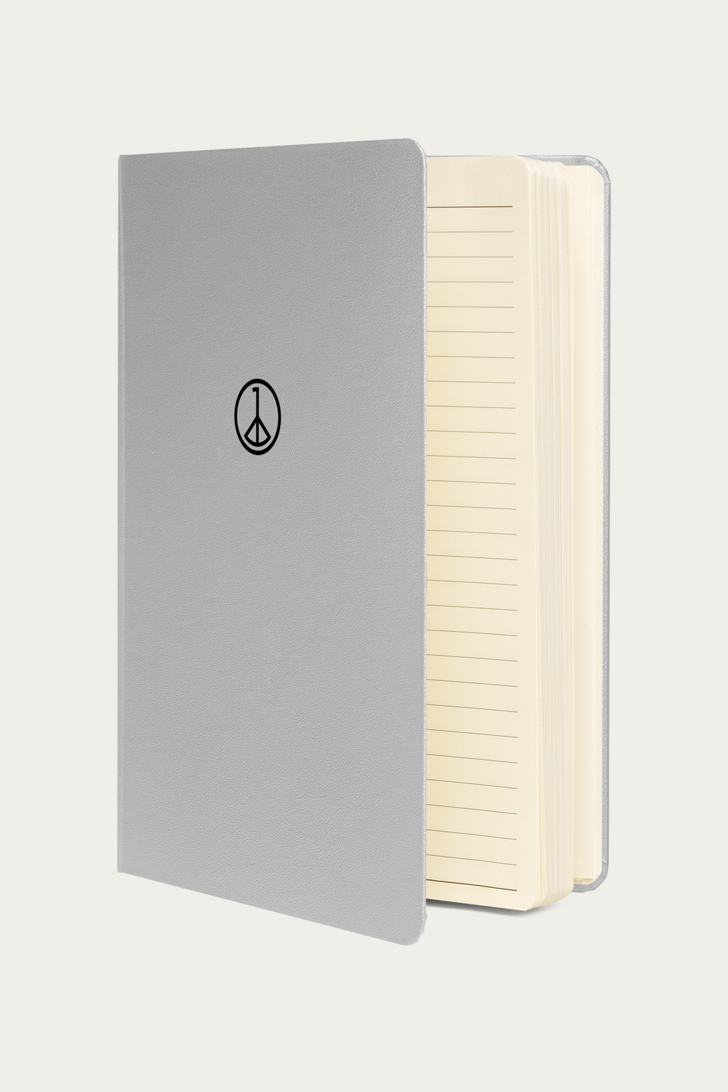 Notebook, Silver by Andre Blunt, front, on a Cloud White ground