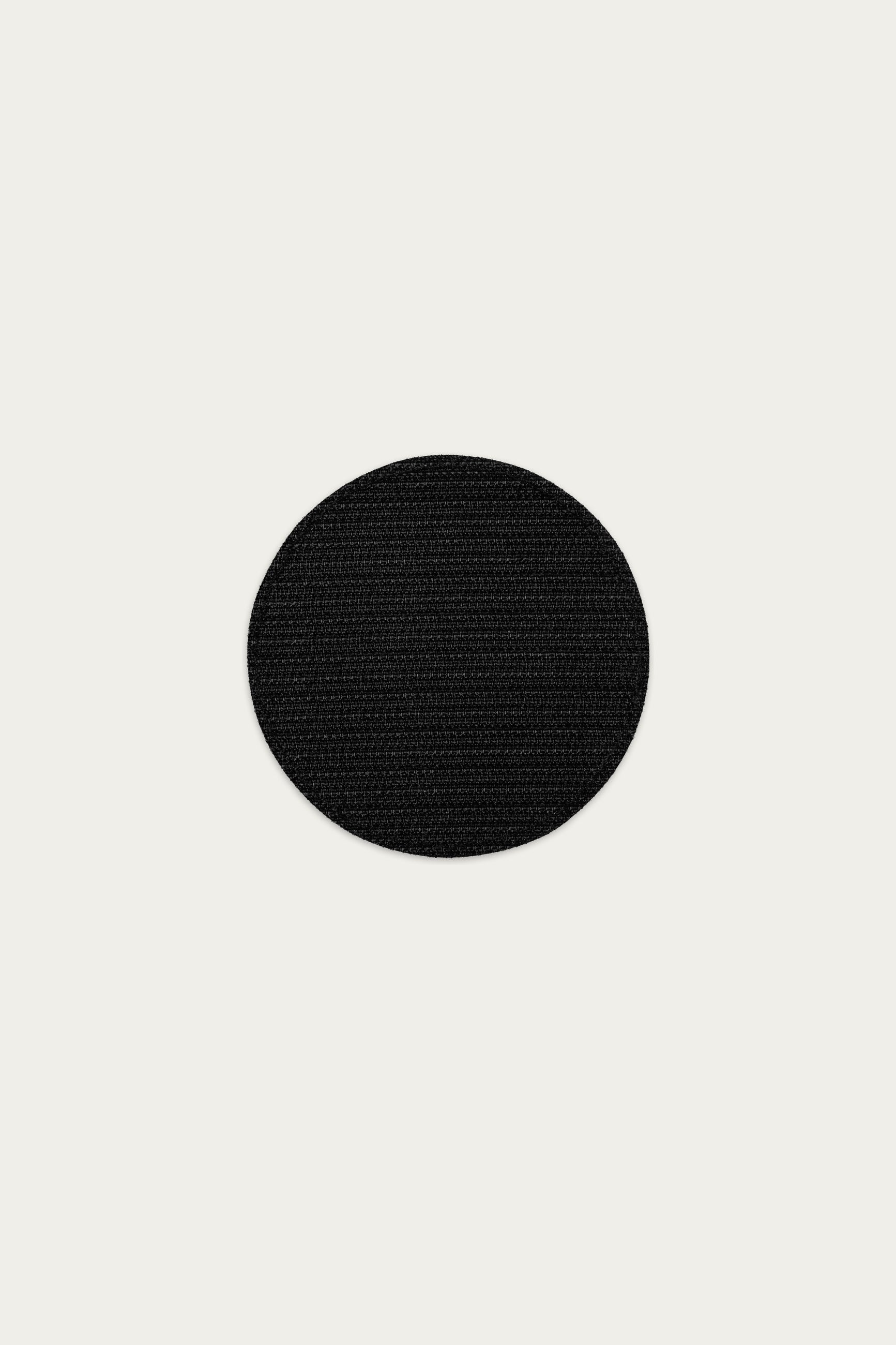 Andre Blunt embroidered patch in black, back