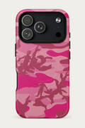 Pink Camo Phone Case, iPhone 18 Pro, front