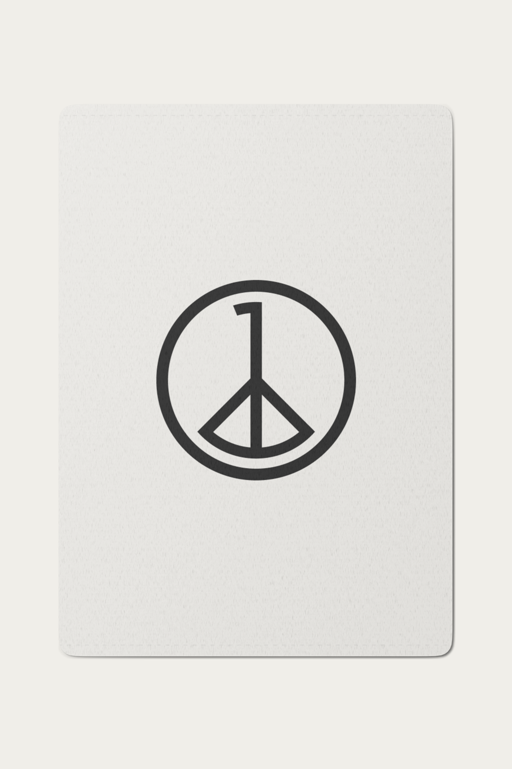 Playing Cards, White by Andre Blunt, shown on a Cloud White ground