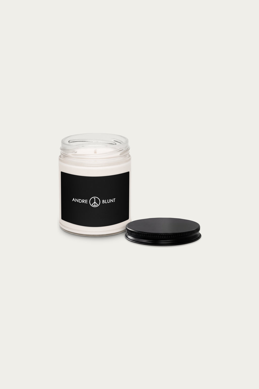 Andre Blunt scented soy candle, alternate view
