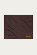 Sherpa Blanket, Brown by Andre Blunt, shown on a Cloud White ground