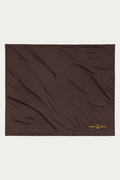 Sherpa Blanket, Brown by Andre Blunt, shown on a Cloud White ground