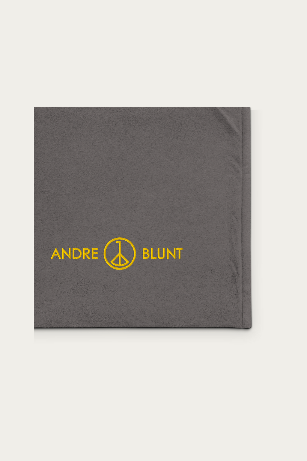 Sherpa Blanket, Grey by Andre Blunt, detail, on a Cloud White ground