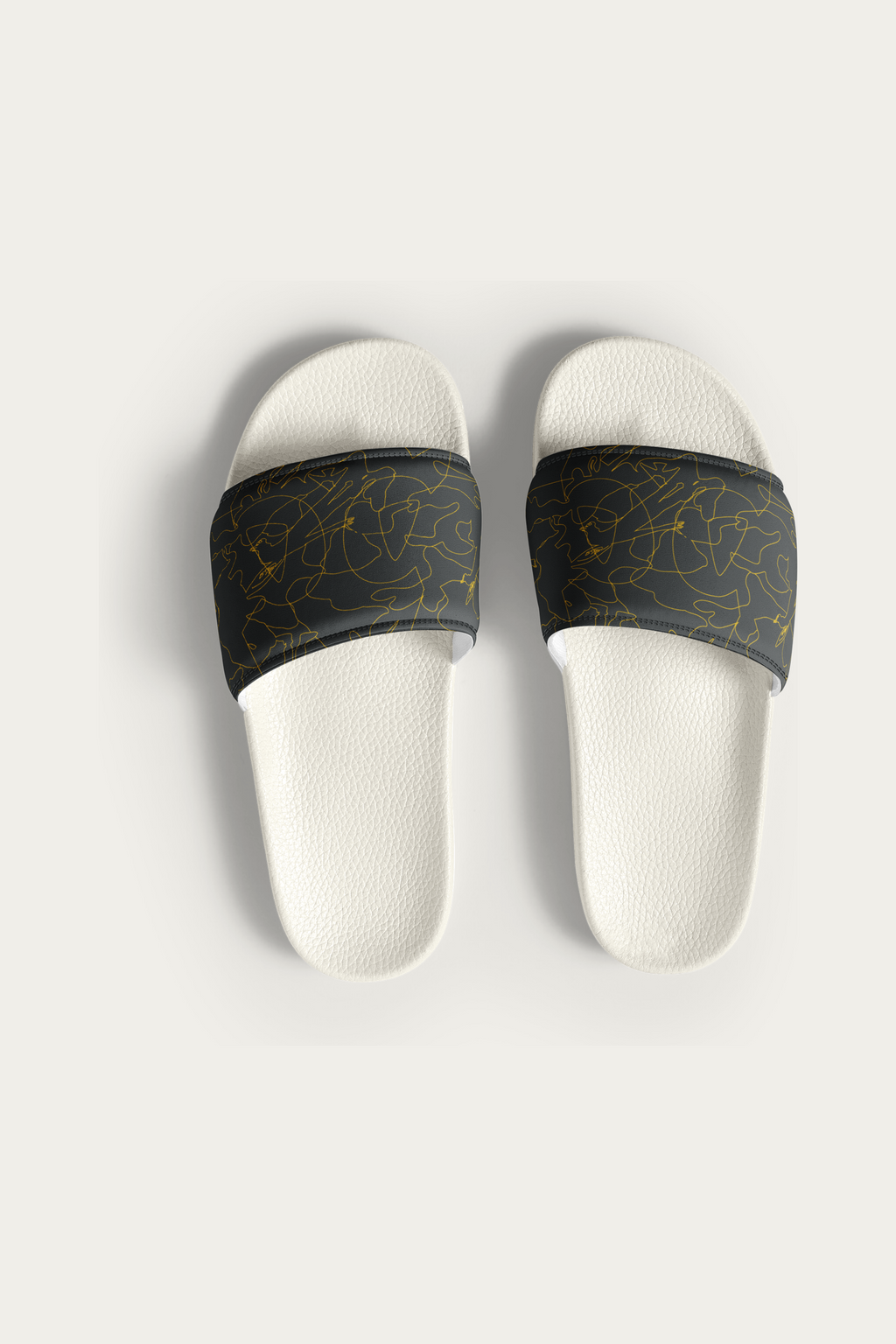 Slides, White by Andre Blunt, shown on a Cloud White ground