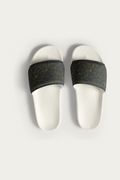 Slides, White by Andre Blunt, shown on a Cloud White ground