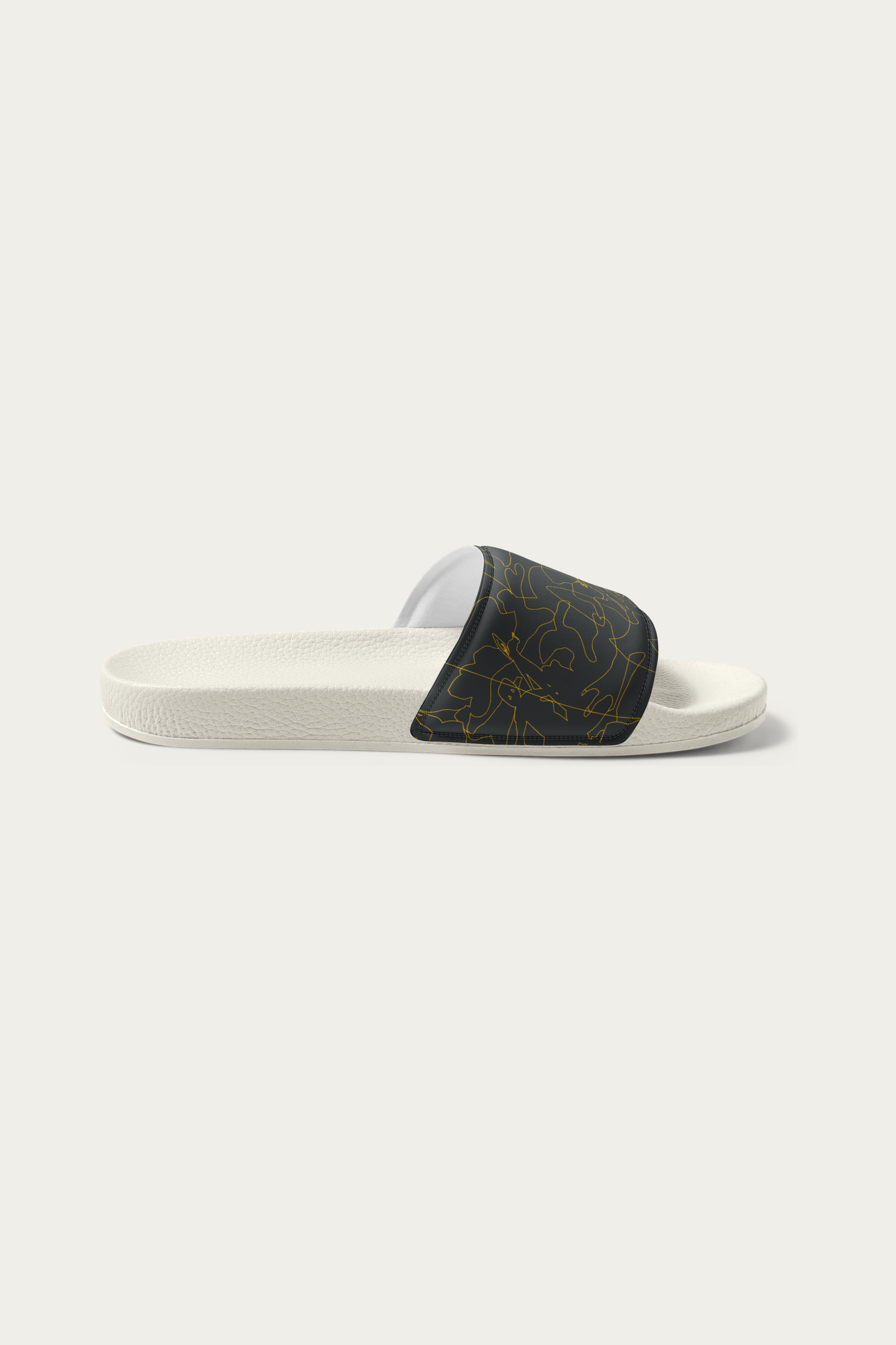 Slides, White by Andre Blunt, inner side, on a Cloud White ground
