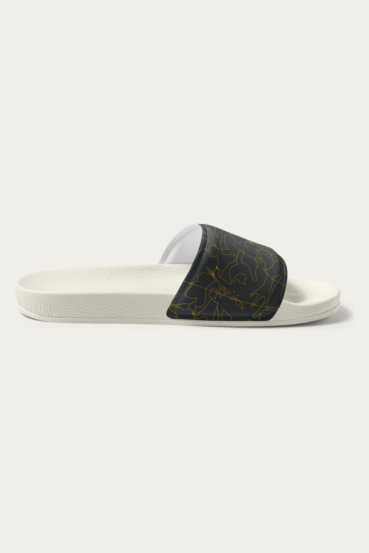 Slides, White by Andre Blunt, inner side, on a Cloud White ground