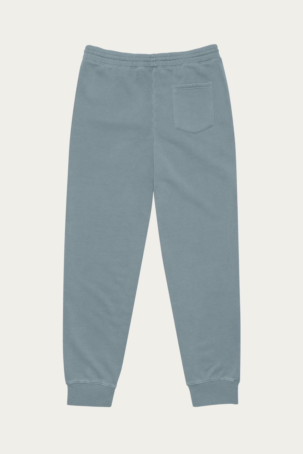 Andre Blunt pigment-dyed sweatpants in slate, back