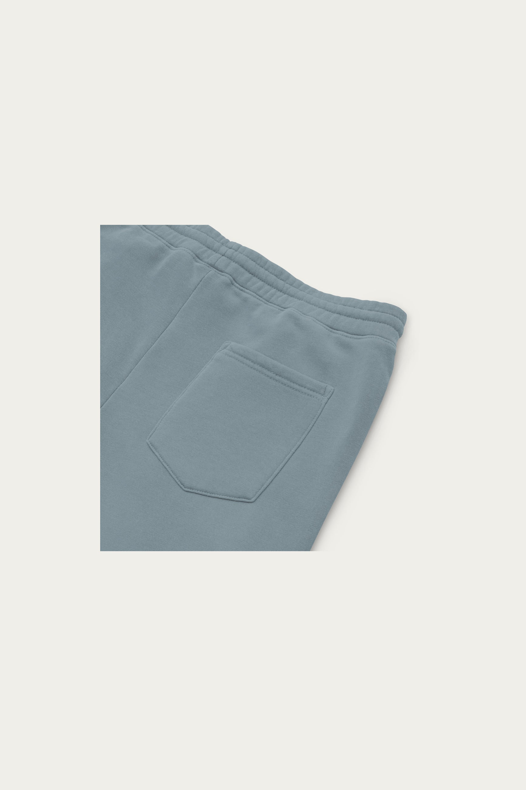 Andre Blunt pigment-dyed sweatpants in slate, detail