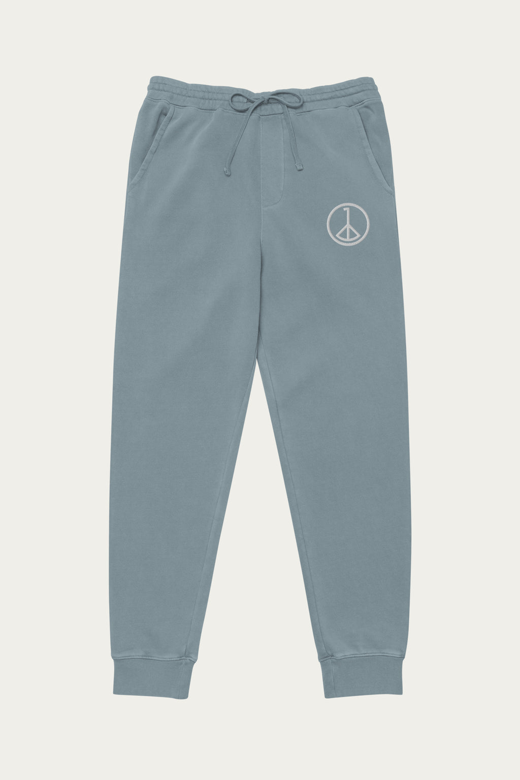 Andre Blunt pigment-dyed sweatpants in slate blue