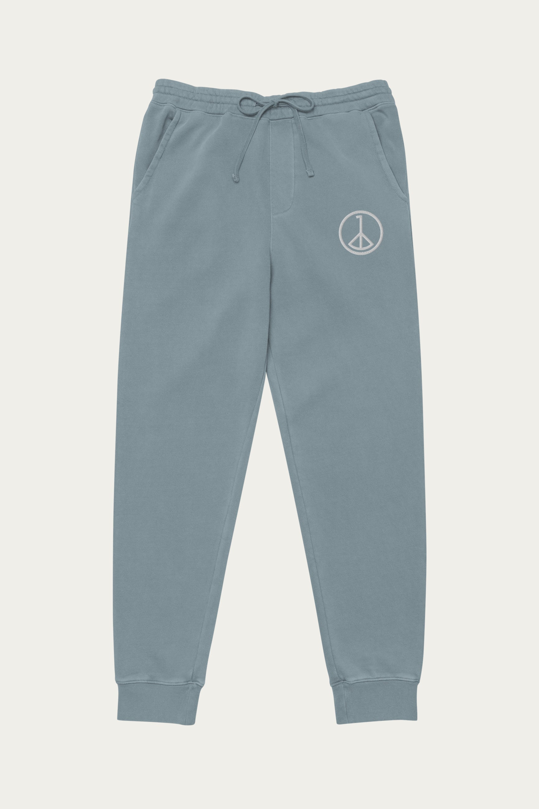Andre Blunt pigment-dyed sweatpants in slate blue