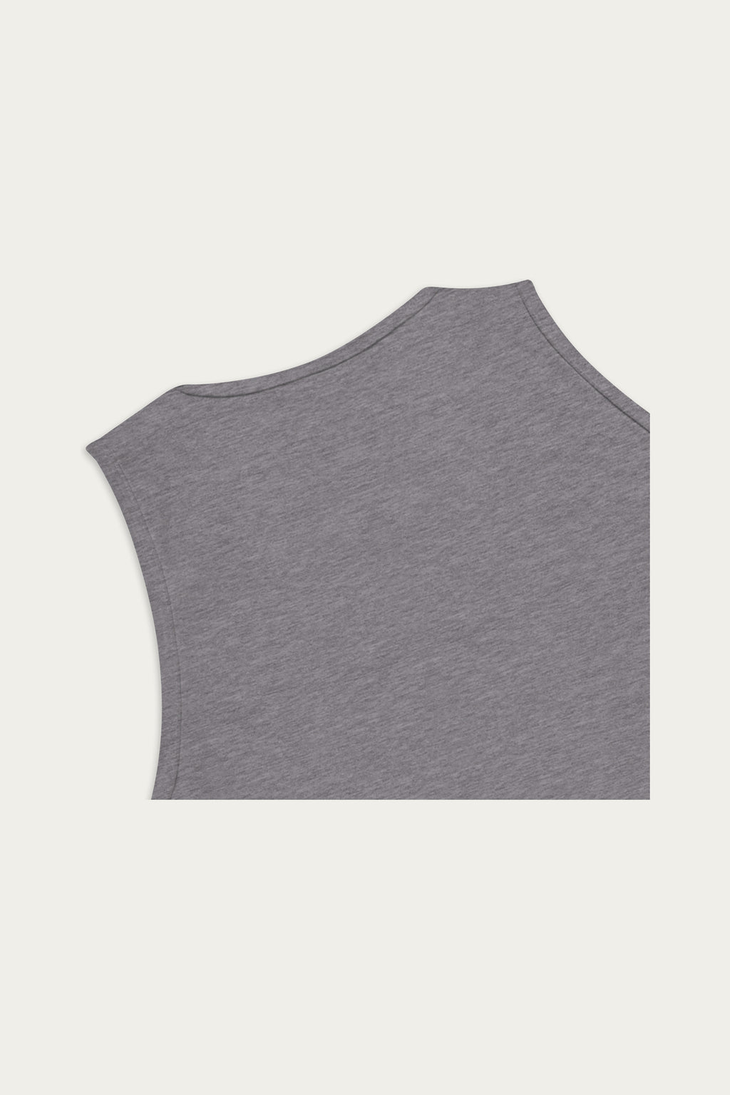 Andre Blunt tank top in grey, detail