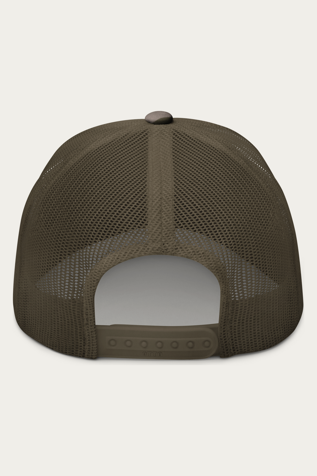 Trucker Hat, Olive Camo, back