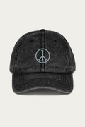 Vintage Cap, Black by Andre Blunt, shown on a Cloud White ground