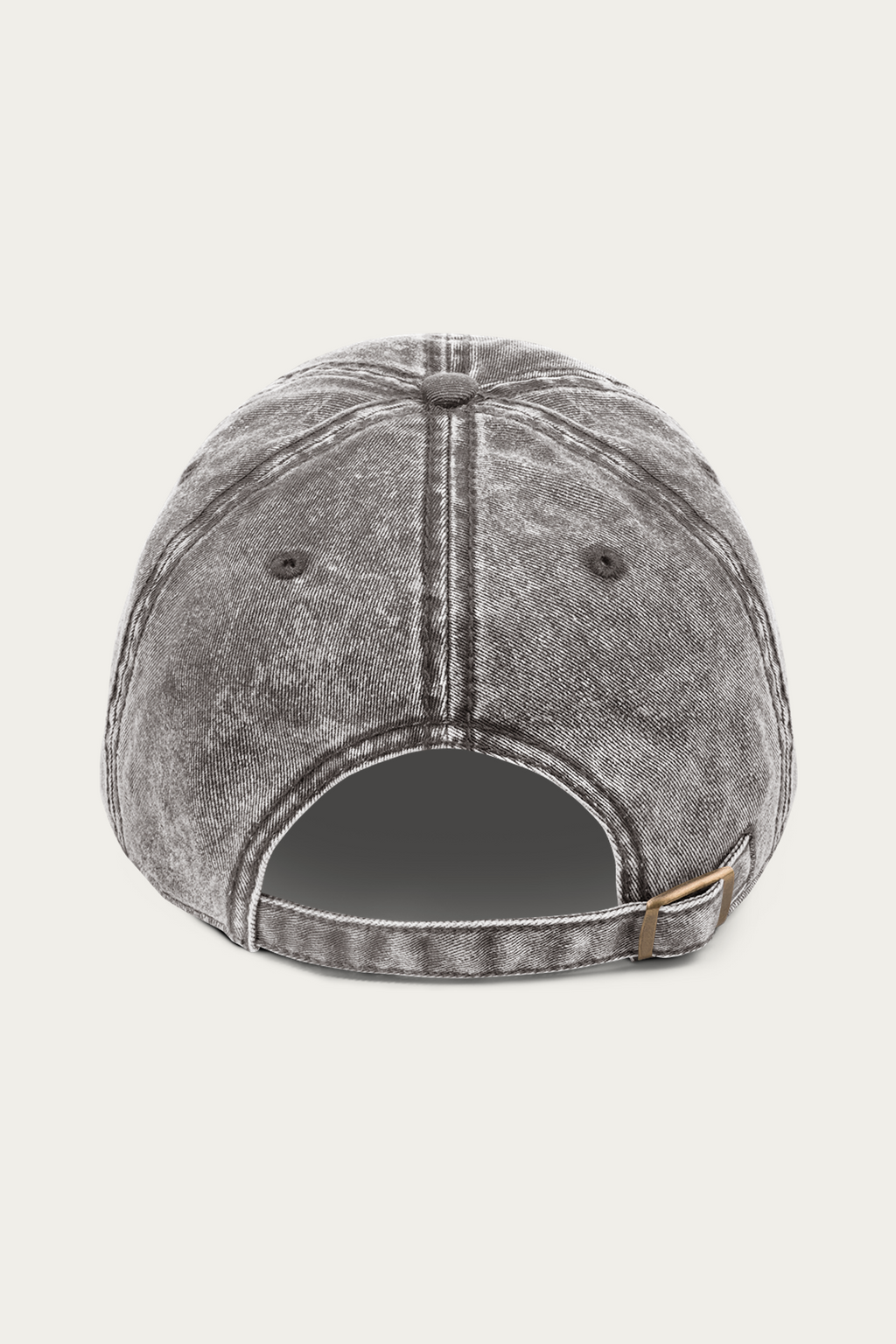 Vintage Cap, Charcoal by Andre Blunt, from the back, on a Cloud White ground