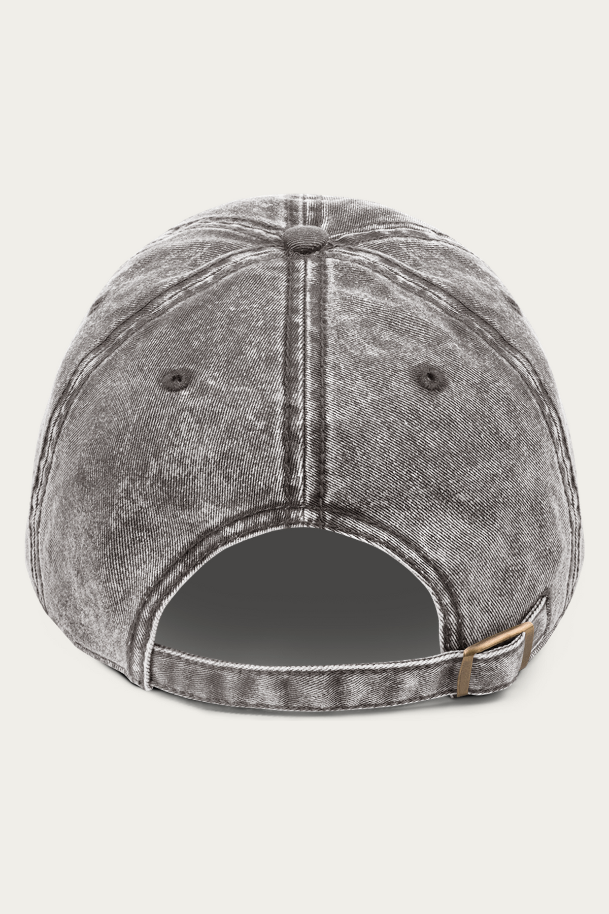 Vintage Cap, Charcoal by Andre Blunt, from the back, on a Cloud White ground