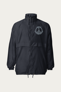 Windbreaker, Navy by Andre Blunt, shown on a Cloud White ground