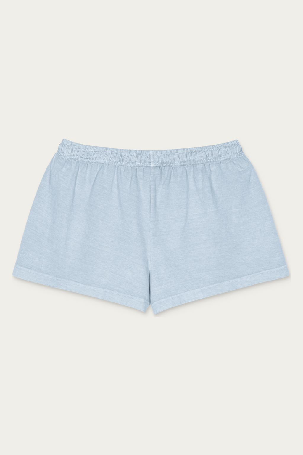 Women's Garment-Dyed Shorts, Light Washed Denim, back
