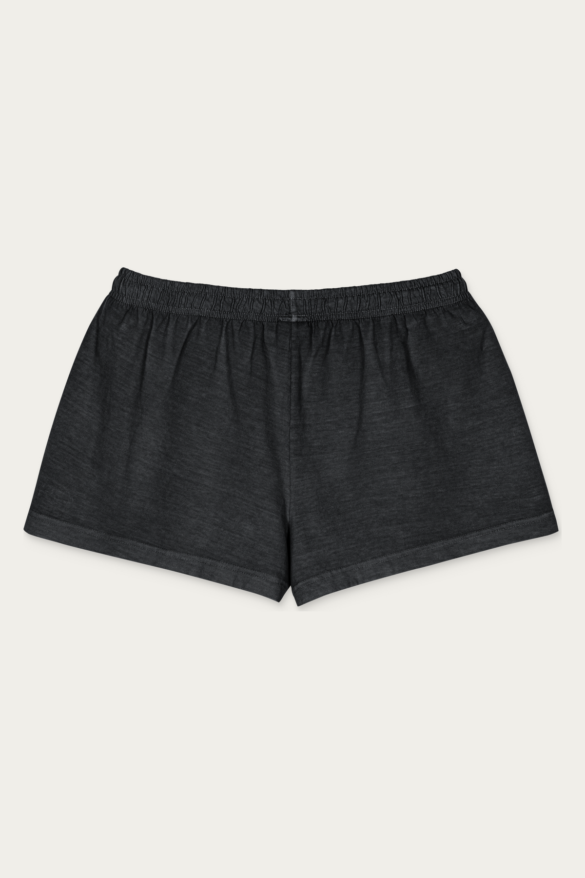 Women's Garment-Dyed Shorts, Washed Black, back