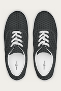 Women’s Lace-Up Canvas Shoes, White, front
