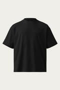 Wordmark High Neck Tee, Black, front